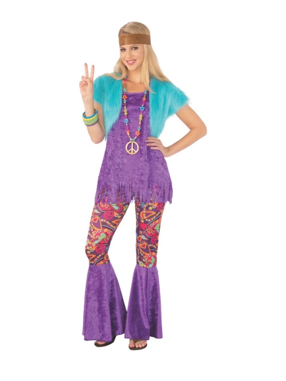 Groovy Girl 1960's 1970's Hippie Adult Costume